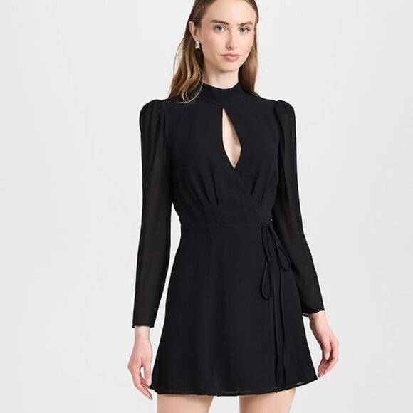 Reformation Ottessa Dress in Black Size XS NWT - Picture 1 of 4